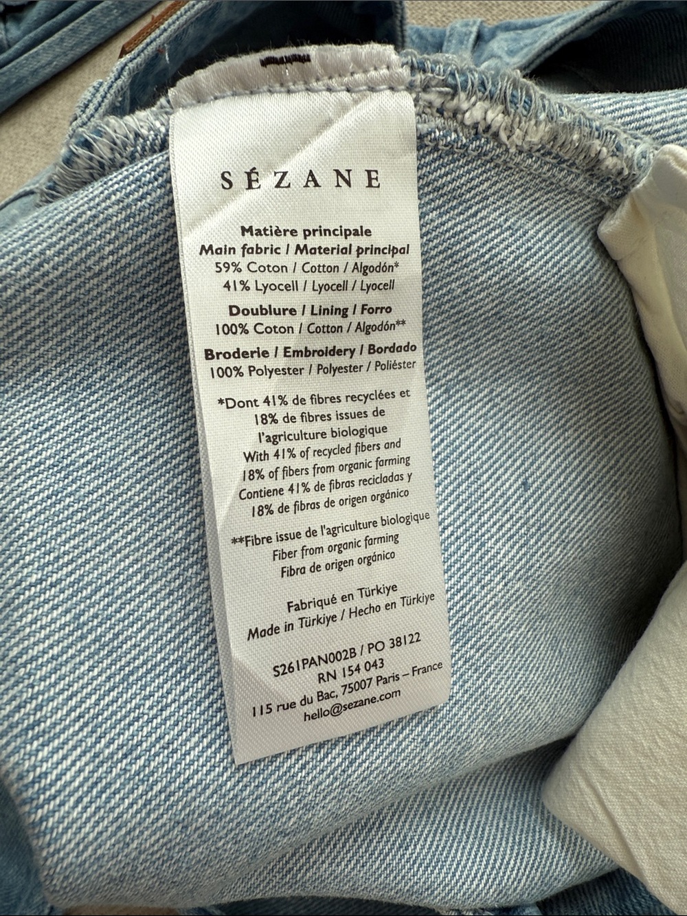 Valentin Trousers - Sézane x SEA NY - Picture 4 of 4